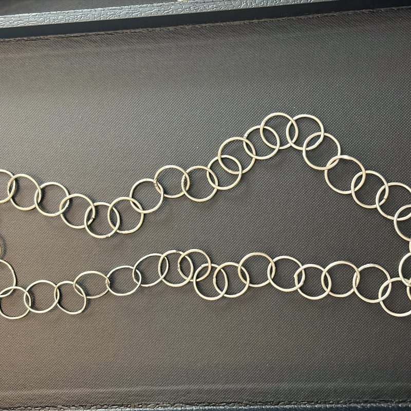 Circles — handmade sterling silver chain